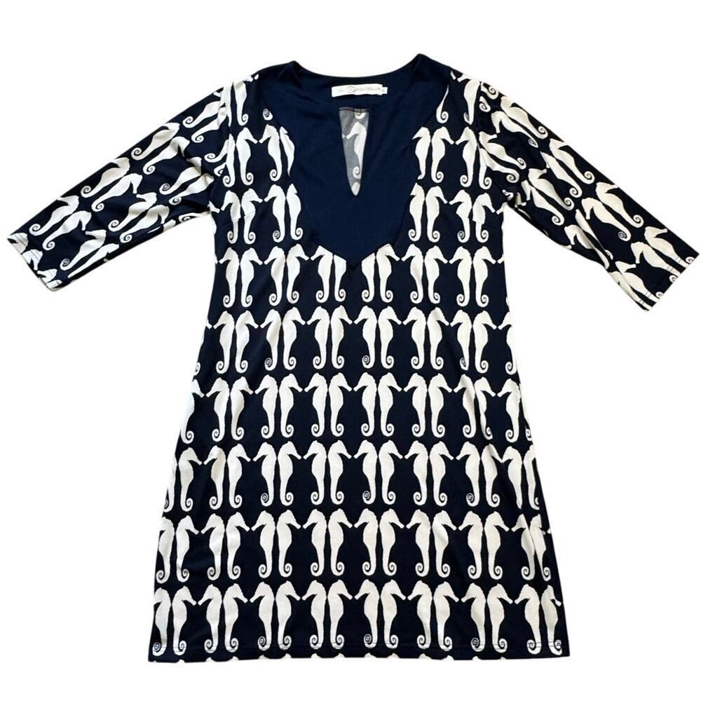 TRACY NEGOSHIAN Seahorse dress/cover up, 3/4 sleeve